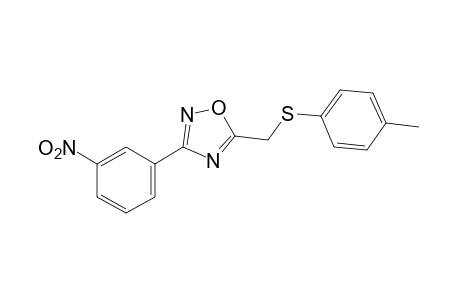 3-(m-nitrophenyl)-5-[(p-tolylthio)methyl]-1,2,4-oxadiazole