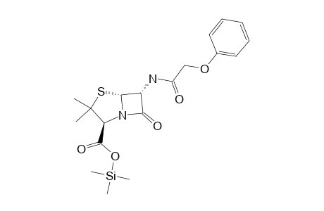 6-(Phenoxyacetamido)penicillanic acid, tms derivative