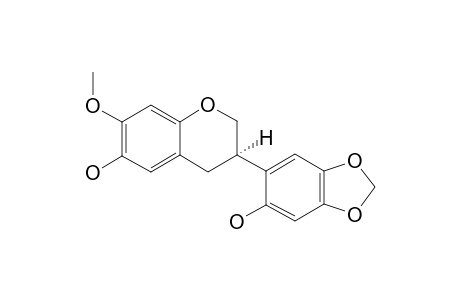 HILDEGARDIOL;(3-R)-6,2'-DIHYDROXY-7-METHOXY-4',5'-METHYLENEDIOXYISOFLAVON