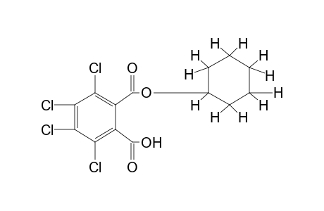 tetrachlorophthalic acid, monocyclohexyl ester