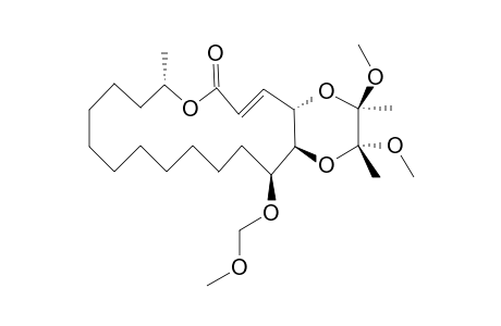 (16E)-(1S,2S,13S,18R,19AR,19BR)-19A,19B-DIMETHOXY-2-METHOXYMETHYLHYDROXY-13,19A,19B-TRIMETHYL-14,19,20-TRIOXA-BICYCLO-[16.4.0]-DOICOSA-16-ENE-15-ONE