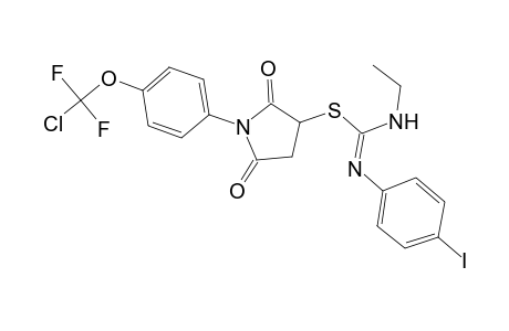 carbamimidothioic acid, N'-[(Z)-ethyl]-N-(4-iodophenyl)-, 1-[4-(chlorodifluoromethoxy)phenyl]-2,5-dioxo-3-pyrrolidinyl ester