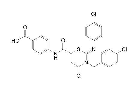 4-[({(2Z)-3-(4-chlorobenzyl)-2-[(4-chlorophenyl)imino]-4-oxotetrahydro-2H-1,3-thiazin-6-yl}carbonyl)amino]benzoic acid