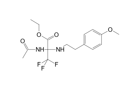 Propanoic acid, 2-(acetylamino)-3,3,3-trifluoro-2-[[2-(4-methoxyphenyl)ethyl]amino]-, ethyl ester