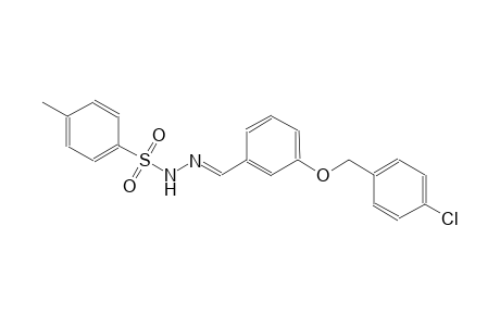 N'-((E)-{3-[(4-chlorobenzyl)oxy]phenyl}methylidene)-4-methylbenzenesulfonohydrazide