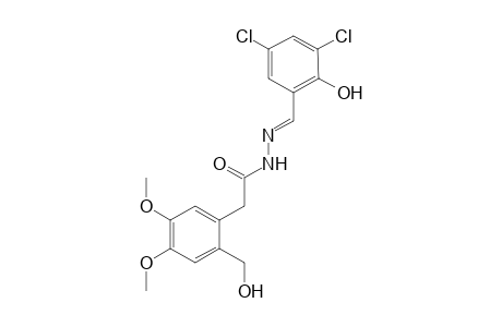 [4,5-dimethoxy-2-(hydroxymethyl)phenyl]acetic acid, (3,5-dichlorosalicylidene)hydrazide