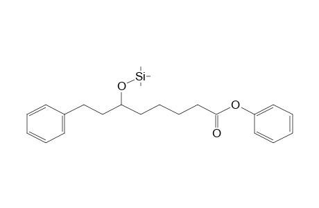 Octanoic acid, 8-phenyl-6-(trimethylsilyloxy)-, phenyl ester