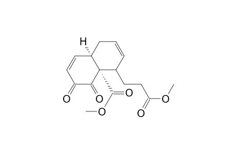 (4a,8a-cis) 8a-methoxycarbonyl-8-methoxycarbonylethyl-1,2,4a,5,8,8a-hexahydronaphthalene-1,2-dione