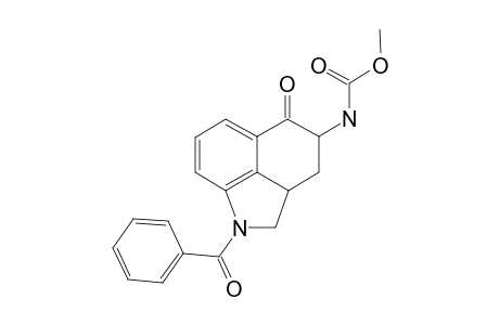 Methyl 1-benzoyl-1,2,2a,3,4,5-hexahydro-5-oxobenz[cd]indol-4-ylcarbamate