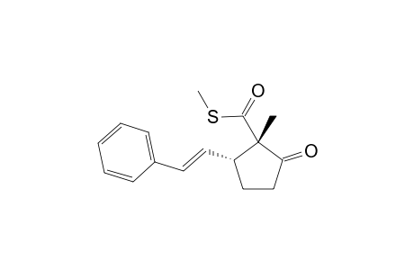 S-Methyl trans-1-methyl-5-styryl-2-oxocyclopentane-r-1-thiocarboxylate