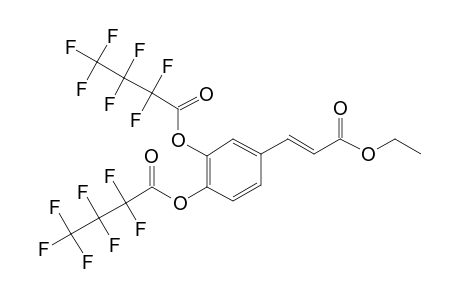 Ethyl trans-caffeate, bis(heptafluorobutyrate)