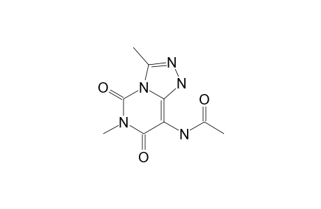 8-(Acetylamino0-3,6-dimethyl-1,5,6,7-tetrahydro-(sym)-triazolo[4,3-c]pyrimidine-5,7-dione