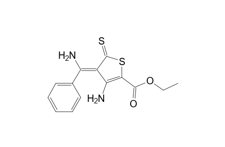 2-Thiophenecarboxylic acid, 3-amino-4-(aminophenylmethylene)-4,5-dihydro-5-thioxo-, ethyl ester