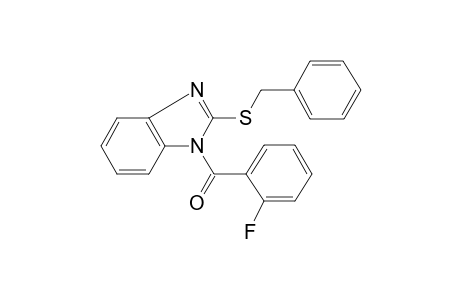 2-(benzylsulfanyl)-1-(2-fluorobenzoyl)-1H-benzimidazole