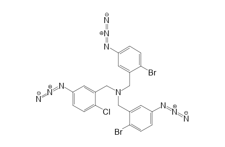 Bis[(5-azido-2-bromobenzyl)](5-azido-2-chlorobenzyl)amine