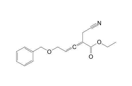 Ethyl 2-(cyanomethyl)-5-(benzyloxy)penta-2,3-dienoate