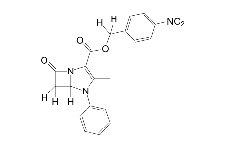 3-methyl-7-oxo-4-phenyl-1,4-diazabicyclo[3.2.0]hept-2-ene-2-carboxylic acid, p-nitrobenzyl ester
