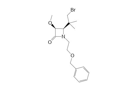 CIS-1-(2-BENZYLOXYMETHYL)-4-[(2-BROMO-1,1-DIMETHYL)-ETHYL]-3-METHOXY-AZETIDIN-2-ONE