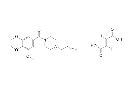 4-(3,4,5-trimethoxybenzoyl)-1-piperazineethanol, fumarate(1:1)