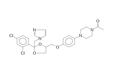 1-[4-[4-[[2-(2,4-dichlorophenyl)-2-(imidazol-1-ylmethyl)-1,3-dioxolan-4-yl]methoxy]phenyl]piperazin-1-yl]ethanone