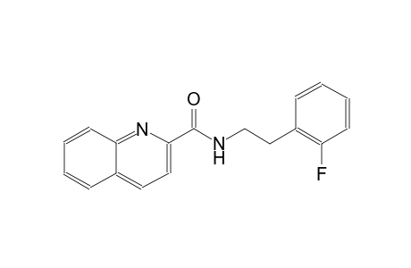 N-[2-(2-fluorophenyl)ethyl]-2-quinolinecarboxamide