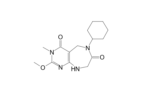 6-Cyclohexyl-2-methoxy-3-methyl-5,6,8,9-tetrahydro-3H-pyrimido[4,5-e][1,4]diazepine-4,7-dione