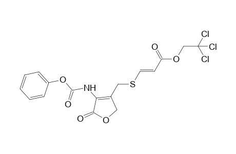 2(5H)Furanone, 3-(phenoxycarbonylamino)-4-[2-(2,2,2-trichloroethoxycarbonyl)ethenyl]thiomethyl-