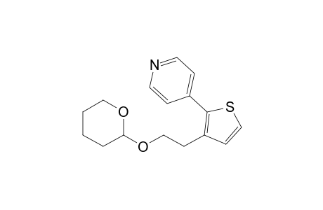 4-{3-[2-(Tetrahydro-2H-pyran-2-yloxy)ethyl]thiophen-2-yl}pyridine
