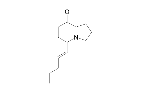 Octahydro-5-(pent-1'-enyl)indolizin-8-ol