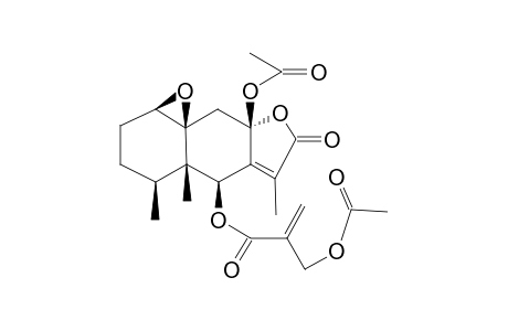 EREMOPHIL-7(11)-EN-12,8-A-OLIDE,8-B-ACETOXY-1-B,10-B-EPOXY-6-B-(4'-ACETOXYMETHACRYLOYLOXY)