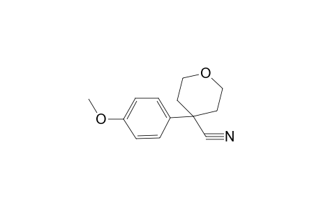 Pyran-4-carbonitrile, 4-(4-methoxyphenyl)-tetrahydro-