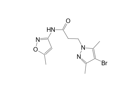 3-(4-bromo-3,5-dimethyl-1H-pyrazol-1-yl)-N-(5-methyl-3-isoxazolyl)propanamide