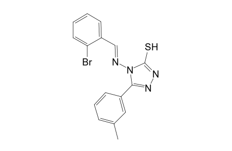 4-{[(E)-(2-bromophenyl)methylidene]amino}-5-(3-methylphenyl)-4H-1,2,4-triazole-3-thiol