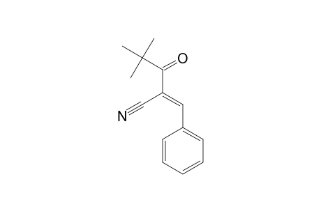 4,4-Dimethyl-3-oxo-2-[1-phenylmeth-(E)-ylidene]pentanenitrile