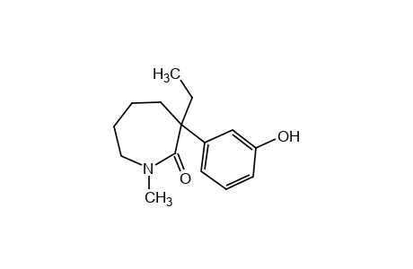 3-ethylhexahydro-3-(m-hydroxyphenyl)-1-methyl-2H-azepin-2-one