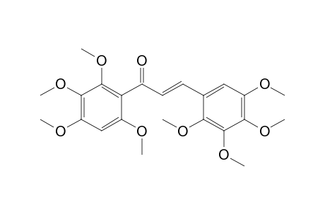 (E)-3-(2,3,4,5-tetramethoxyphenyl)-1-(2,3,4,6-tetramethoxyphenyl)-2-propen-1-one