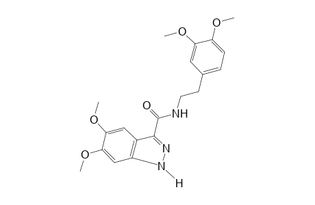 5,6-dimethoxy-N-(3,4-dimethoxyphenethyl)-1H-indazole-3-carboxamide