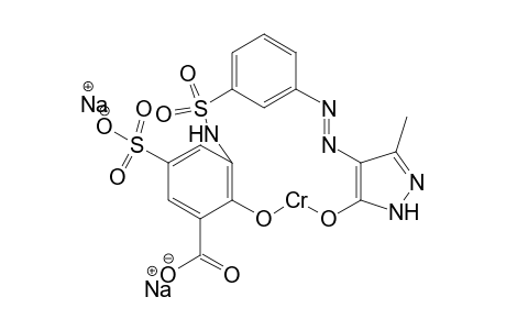 Disodium [3-carboxylato-2-hydroxo-3-[({3-[(5-hydroxo-3-methyl-1H-pyrazol-4-yl)diazenyl]phenyl}sulfonyl)amino]-5-sulfonatophenyl]chromate