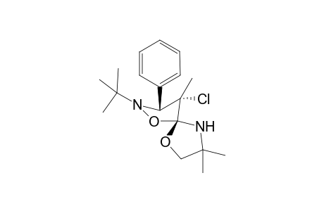 (3R*,4S*,5R*)-2-tert-Butyl-4-chloro-4,8,8-trimethyl-3-phenyl-1,6-dioxa-2,9-diazaspiro[4.4]nonane