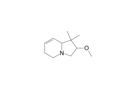 1,1-Dimethyl-hexahydro-2-methoxy-indolizidine