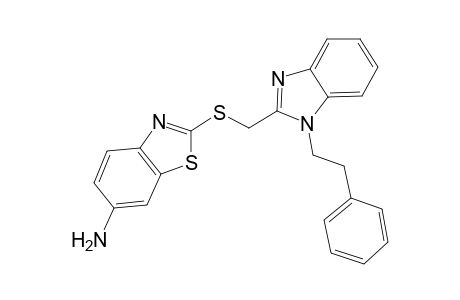 2-({[1-(2-phenylethyl)-1H-benzimidazol-2-yl]methyl}sulfanyl)-1,3-benzothiazol-6-amine