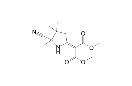 2-(5-Cyano-4,4,5-trimethyl-pyrrolidin-2-ylidene)-malonic acid, dimethyl ester