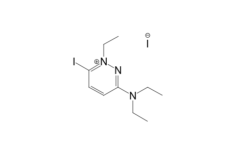 3-DIETHYLAMINO-1-ETHYL-6-IODOPYRIDAZIN-1-IUM-IODIDE