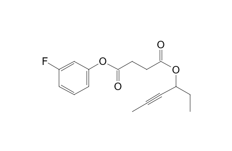 Succinic acid, hex-4-yn-3-yl 3-fluorophenyl ester