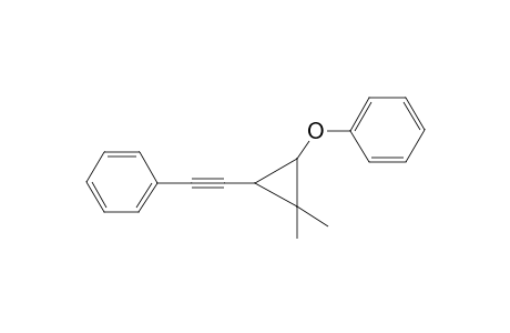 Cyclopropane, 1,1-dimethyl-2-phenoxy-3-(2-phenylethynyl)-, other isomer