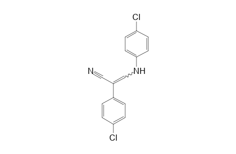 p-Chloro-beta-(p-chloroanilino)atroponitrile