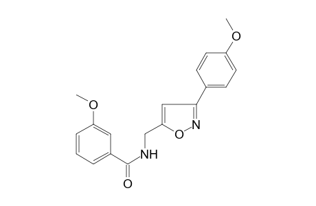 benzamide, 3-methoxy-N-[[3-(4-methoxyphenyl)-5-isoxazolyl]methyl]-
