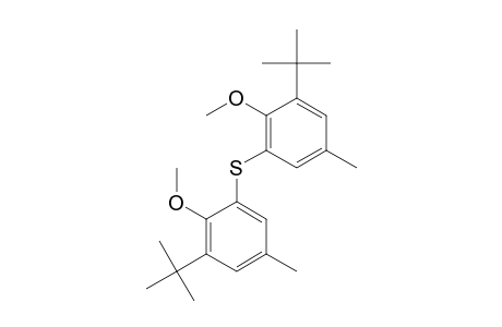 1-tert-Butyl-3-[(3-tert-butyl-2-methoxy-5-methylphenyl)sulfanyl]-2-methoxy-5-methylbenzene