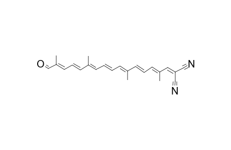 2-(2,6,11,15-Tetramethyl-16-oxohexadeca-2,4,6,8,10,12,14-heptaenylidene)malonitrile