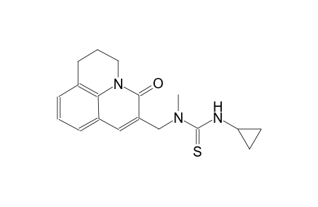 thiourea, N'-cyclopropyl-N-[(2,3-dihydro-5-oxo-1H,5H-benzo[ij]quinolizin-6-yl)methyl]-N-methyl-